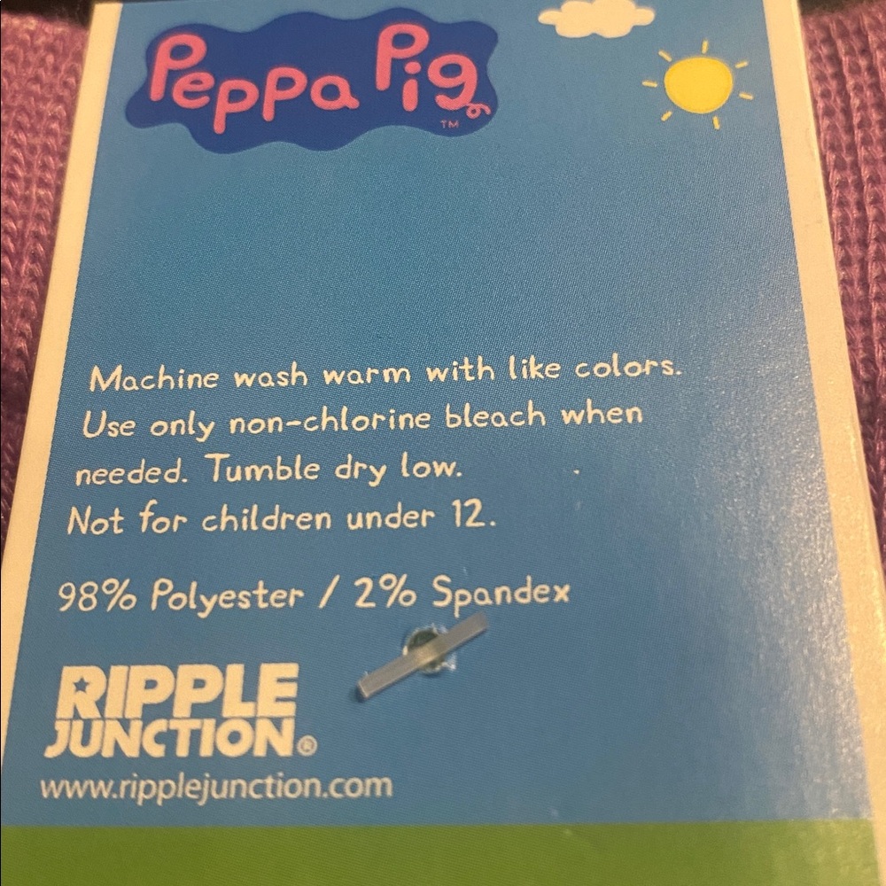 Peppa 🐽 Pig Theme Park Souvenir Socks - Picture 3 of 5